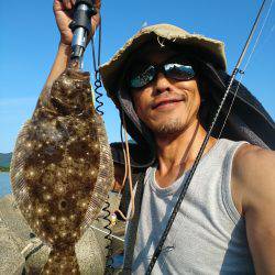 チヌ狙いにヒラメ(笑)