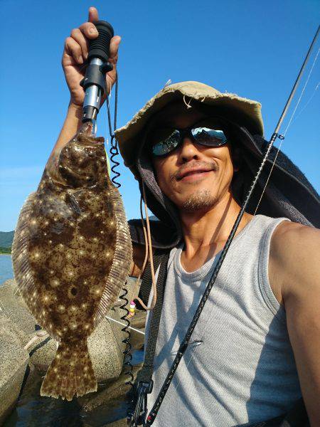 チヌ狙いにヒラメ(笑)