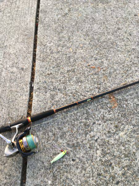 初、淡路島釣り早朝のみ太刀魚の反応あり