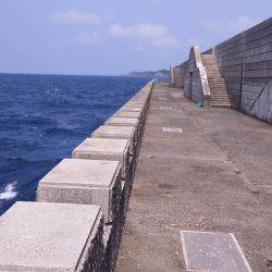 浜田　伍八波止でヒラマサ狙い