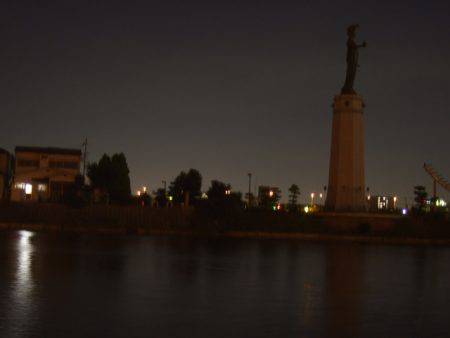 台風前に市街地で短時間チニング