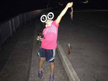 娘のケンサキ釣りデビュー