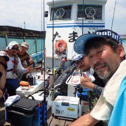 沖堤防でタコエギング！