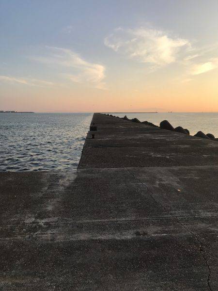 津田沖一文字で12〜15センチのアジ150匹