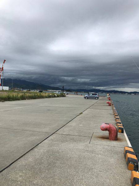 台風直前釣行