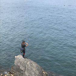 今年初渡船でエギング