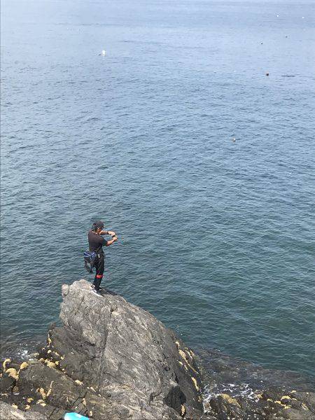 今年初渡船でエギング