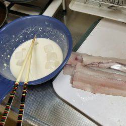 仕事帰りにワインド太刀魚