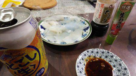 初のアオリイカ