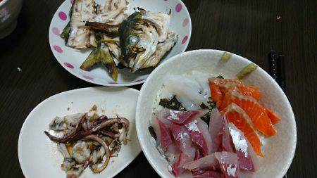 イカ、ツバス なんとかget♪