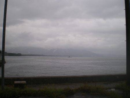 台風が来る前に