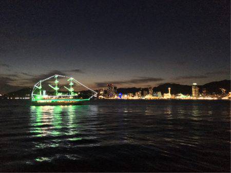 ポートアイランド タチウオ3匹