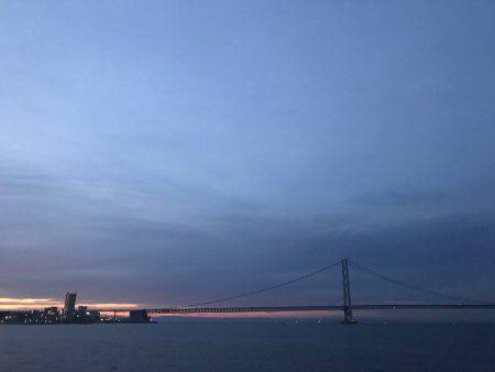 大蔵海岸で夜エギング、ショアジギング