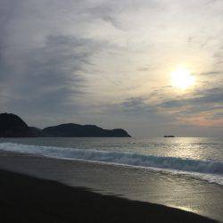 台風前ショアジギ