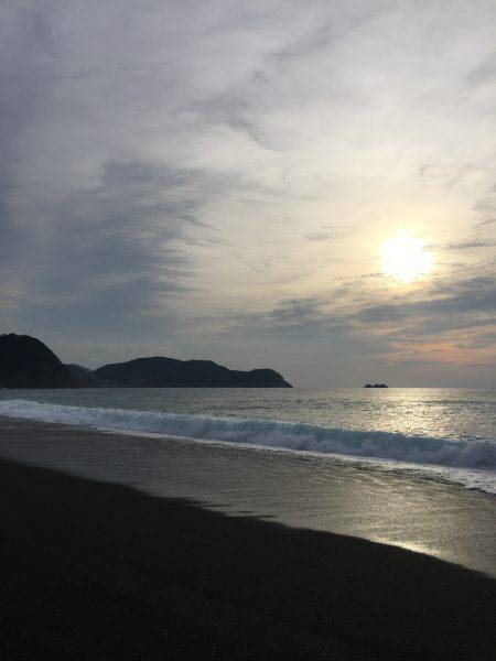 台風前ショアジギ