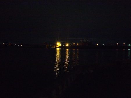 台風前の釣行だが…