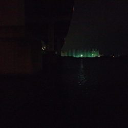 台風前の釣行だが…