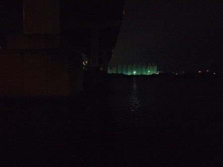 台風前の釣行だが…