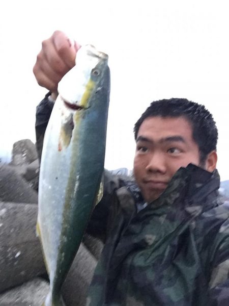 T浦漁港にてツバス