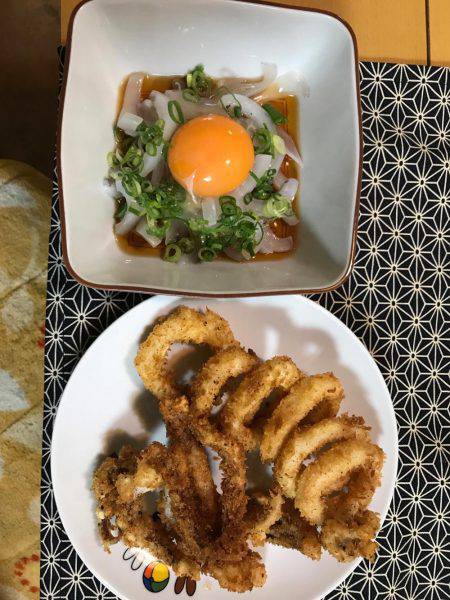 仕事帰りにエギング