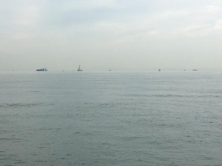 台風後の朝練♫