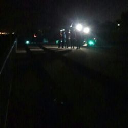 四季の釣りロケの横で…