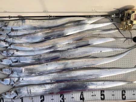 タチウオジギング  鯛ラバ