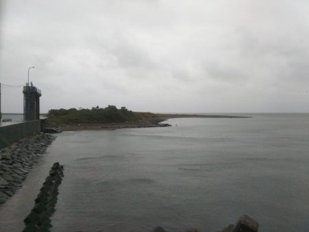 阿南市の大野突堤でタチウオとツバス