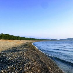 大里松原海岸 エギング