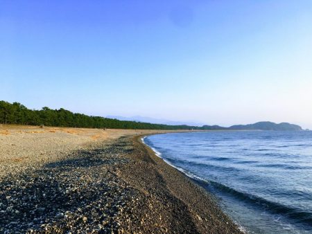 大里松原海岸 エギング