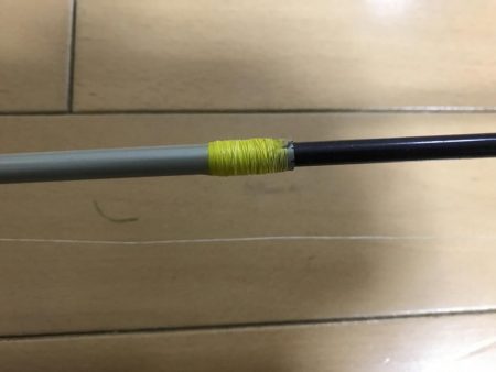 竿の改造試し釣り