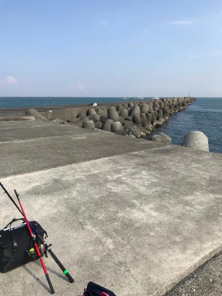 津田沖一文字でアジ、チヌ