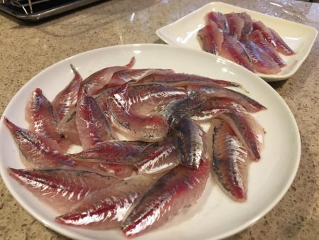 アジの刺身が食べたくて