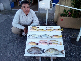 本部釣りイカダ 釣果