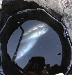 爆風の塩屋漁港