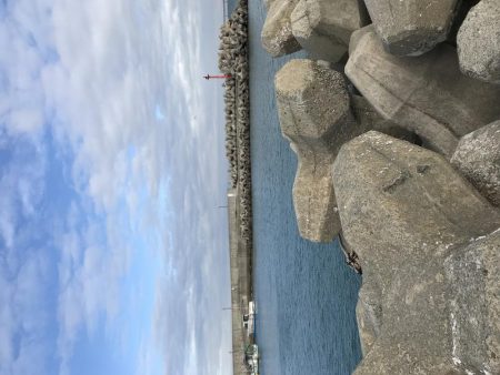 極寒暴風の中でタケノコメバルゲット！