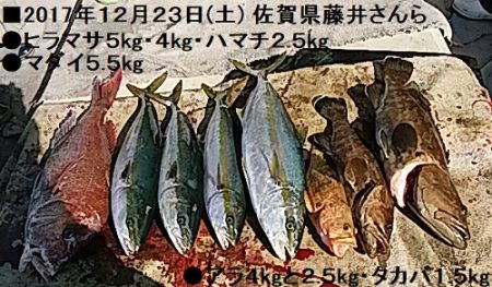 ■2017年１２月２３日(土)釣果
