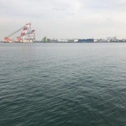 花市場前にて！