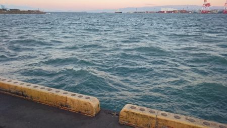 ⚫強風タチウオ渋すぎ