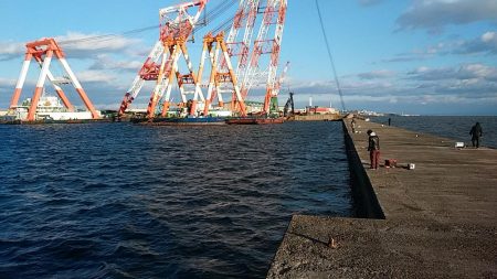 暴風の中で落ちギス狙い