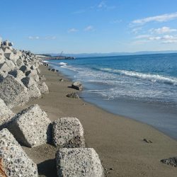 春野漁港周辺サーフ ショアジギング ヒラメ