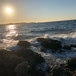 初冬の湾内磯エギング♪