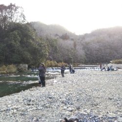 初の北田原ます釣り場