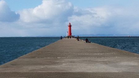 播磨新島赤灯台波止へキス釣査