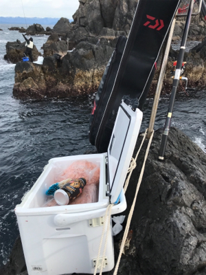 沖の島 磯釣り 撃沈。