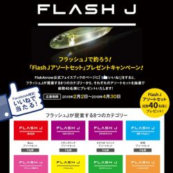 フラッシュJで釣ろう！「FlashJアソートセット」プレゼントキャンペーン！