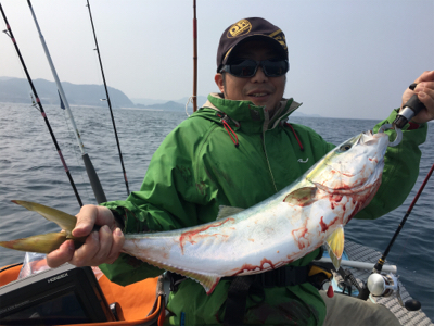 マイボートで丹後沖でジギング、タイラバ