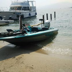 先輩に乗せてもらって南湖