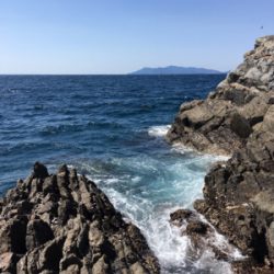 地磯でフカセ釣り