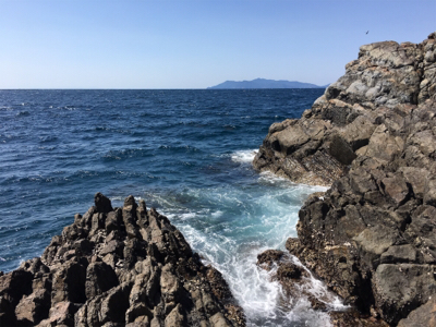 地磯でフカセ釣り